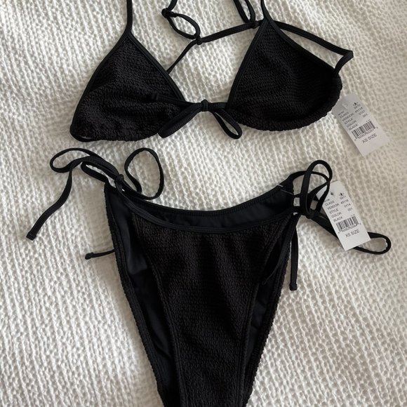 PacSun Other - NEW PacSun Black Textured Bikini Size XSmall
